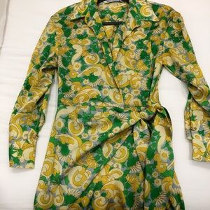 Zara multicolored wrap dress